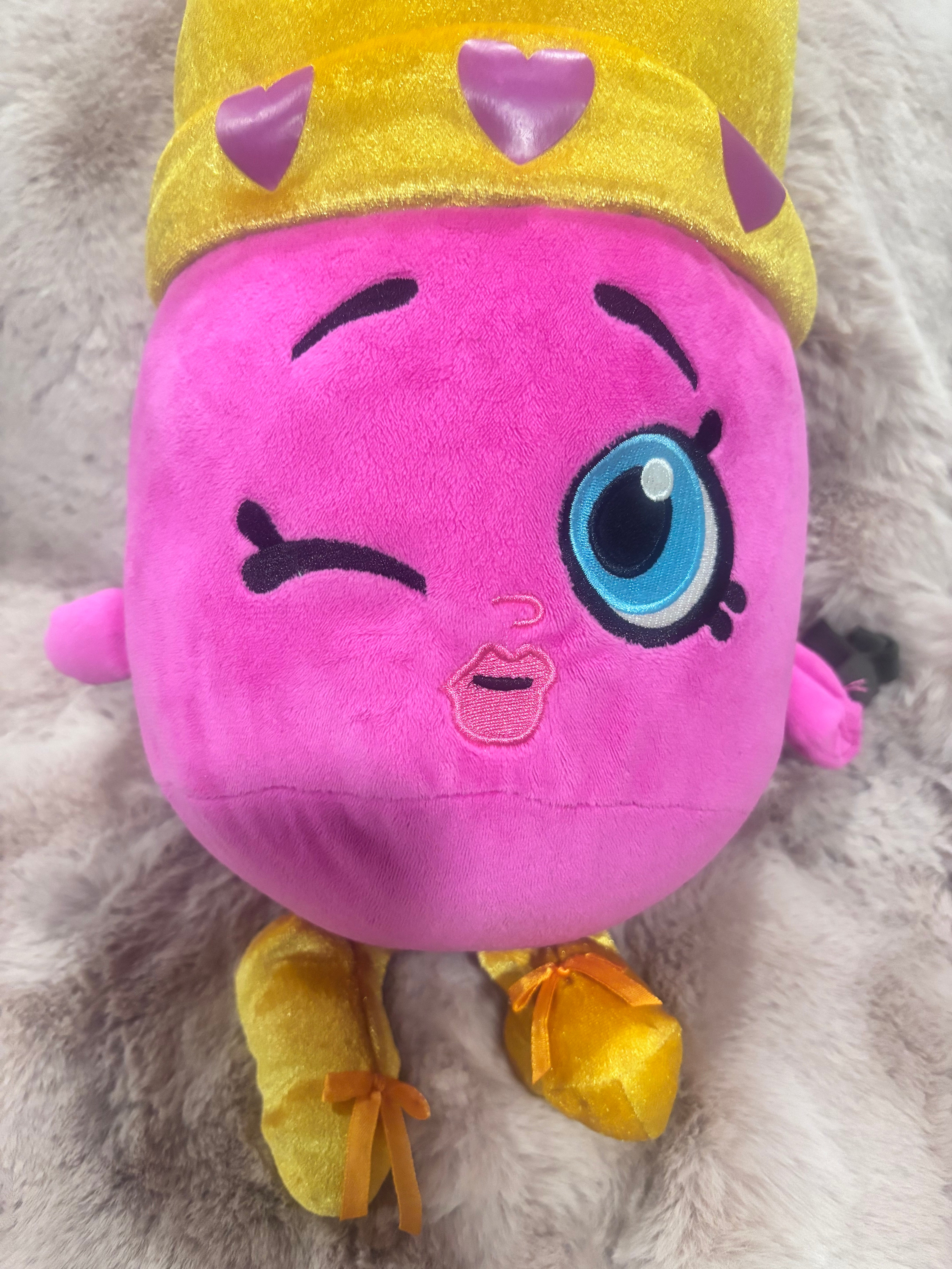 Shopkins Lippy Lips Jumbo Plush – 18” – Like New