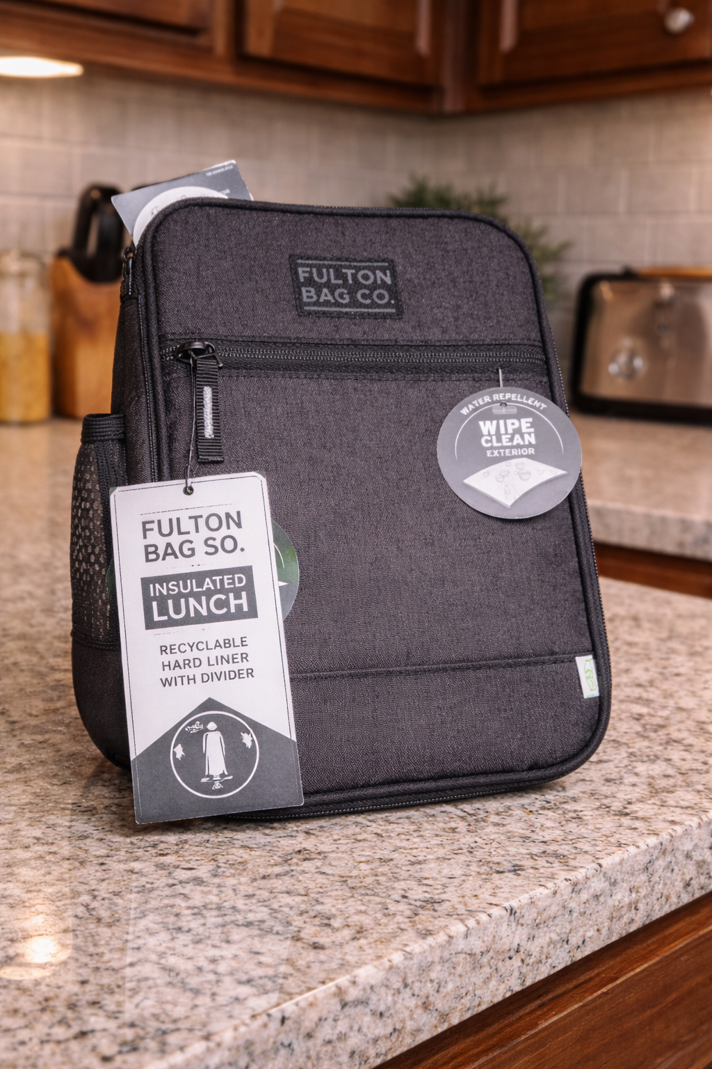 Fulton Bag Co. Insulated Lunch Bag NEW w/ Tags Leakproof Hard Liner BPA Free