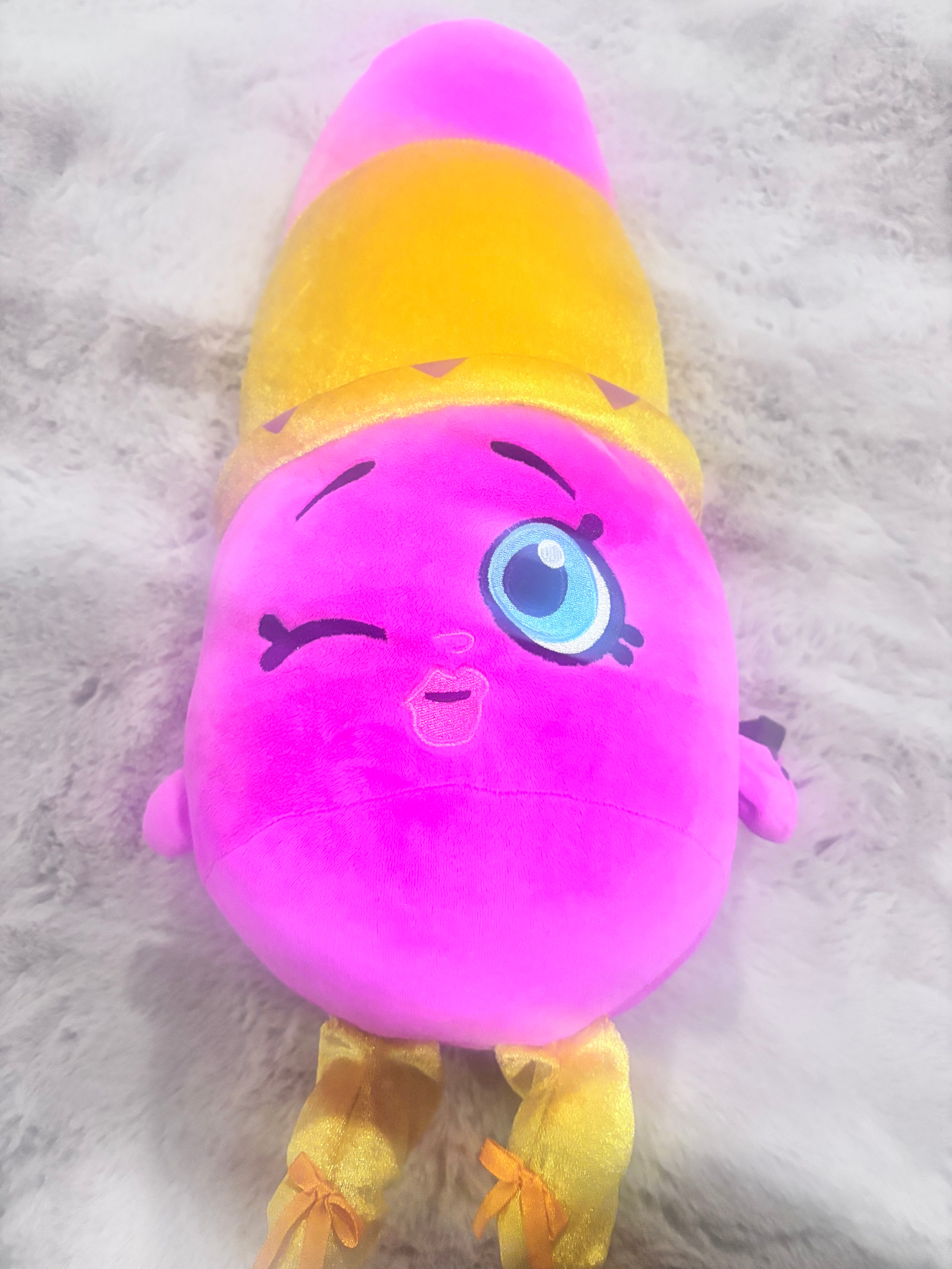 Shopkins Lippy Lips Jumbo Plush – 18” – Like New