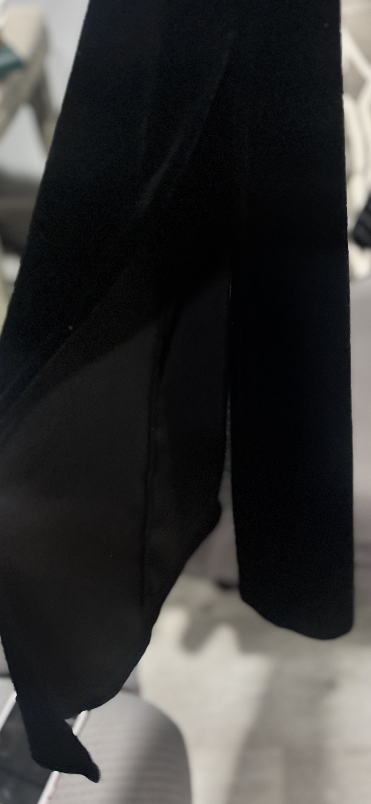 Sultry Black Stretch Velvet Maxi skirt – Finesse USA Made in USA Size Small