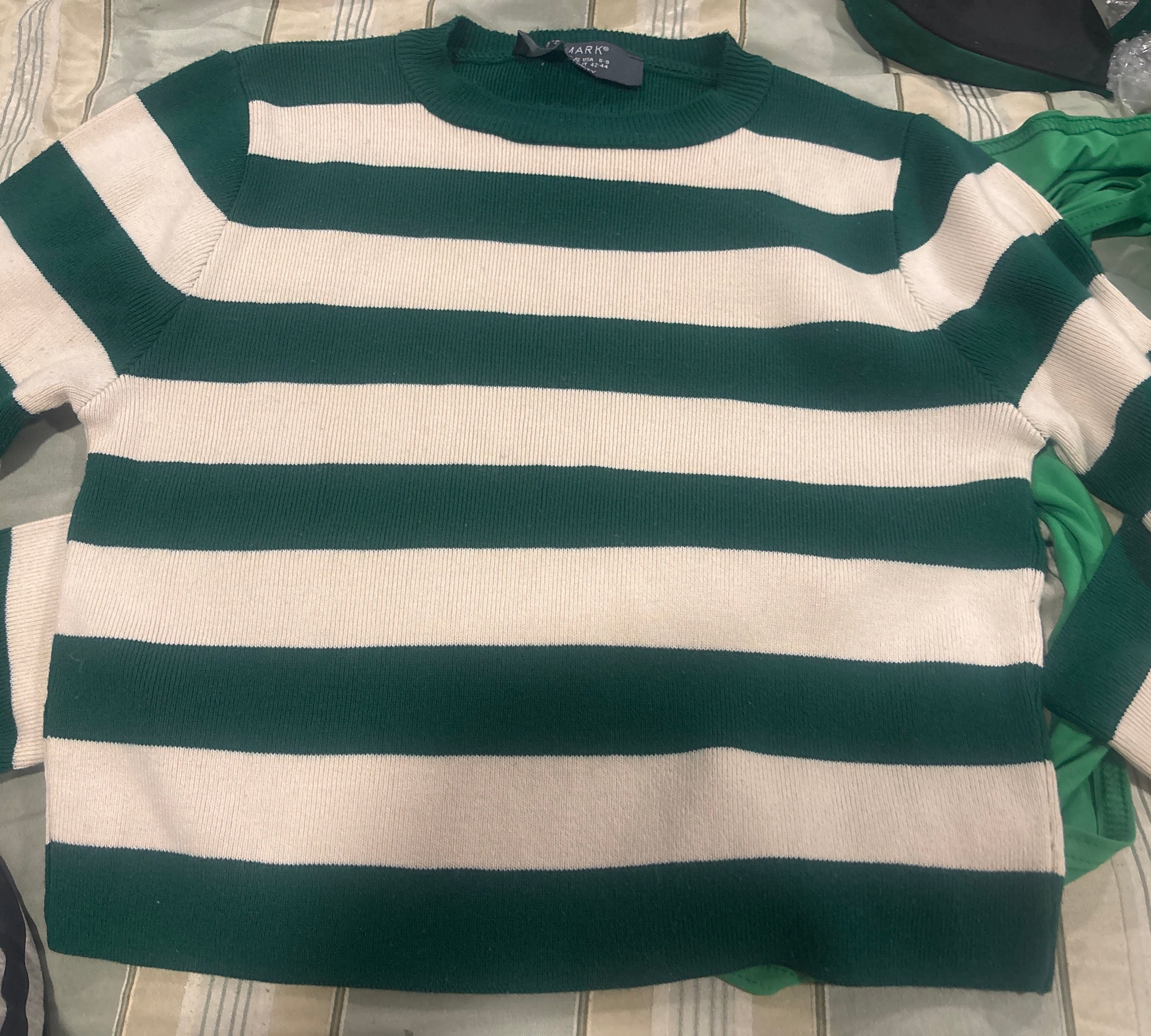 Green Tops Bundle – Cropped Sweater + Wrap Halter (2 Pieces)