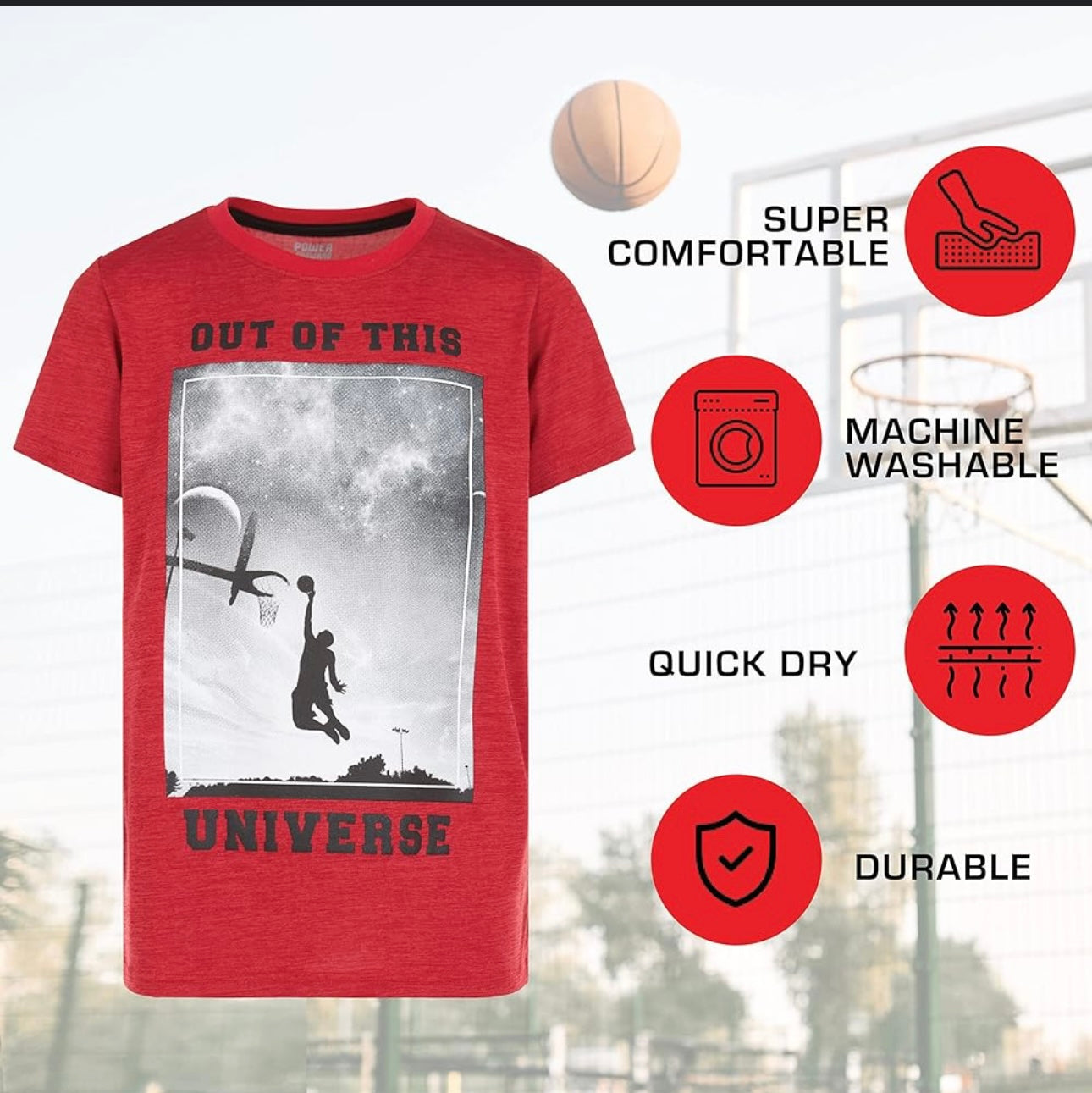 Power Forward youth graphic tee