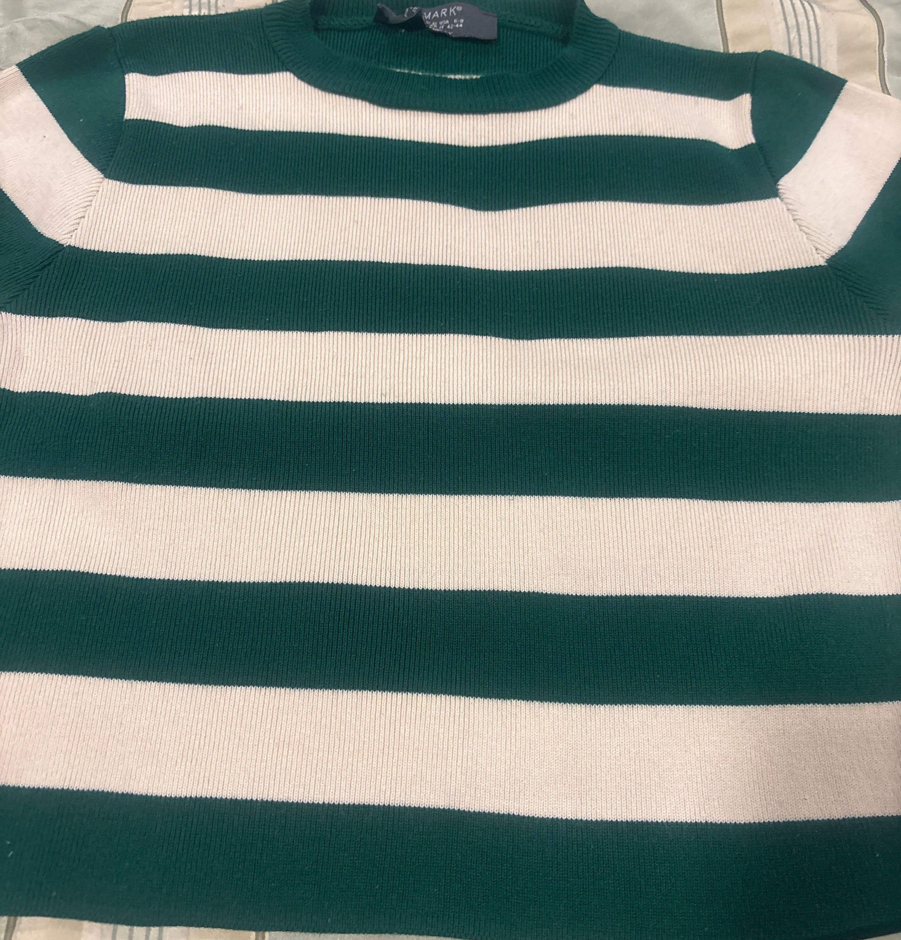 Green Tops Bundle – Cropped Sweater + Wrap Halter (2 Pieces)