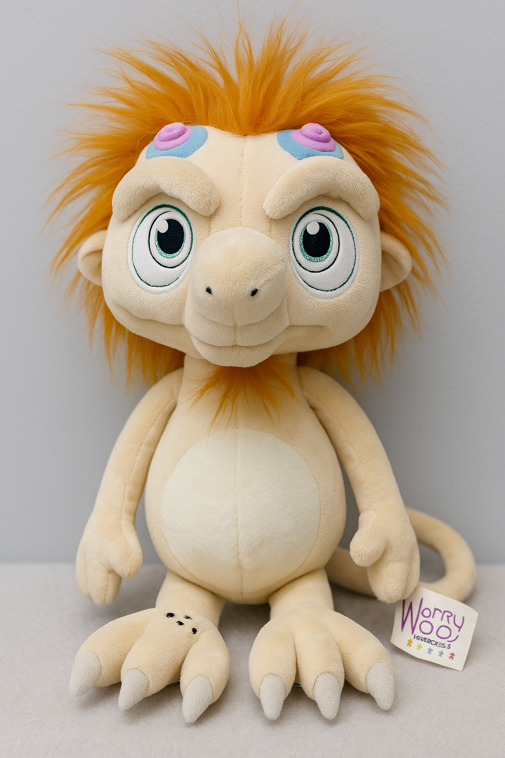 WorryWoo Monsters Plush – Fuddle the Monster of Confusion – Andi Green Emo