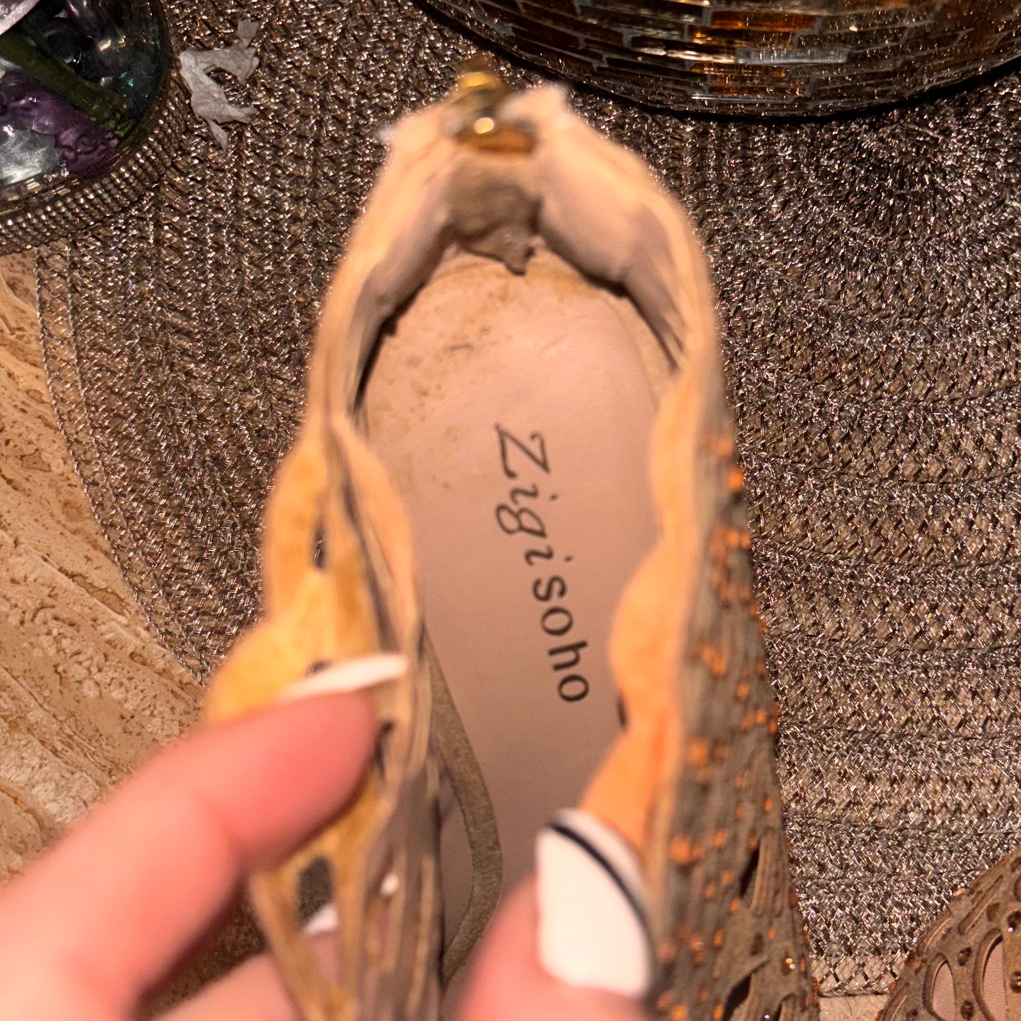 Ziggy Soho Rhinestone Cutout Heels – Size 8 Medium