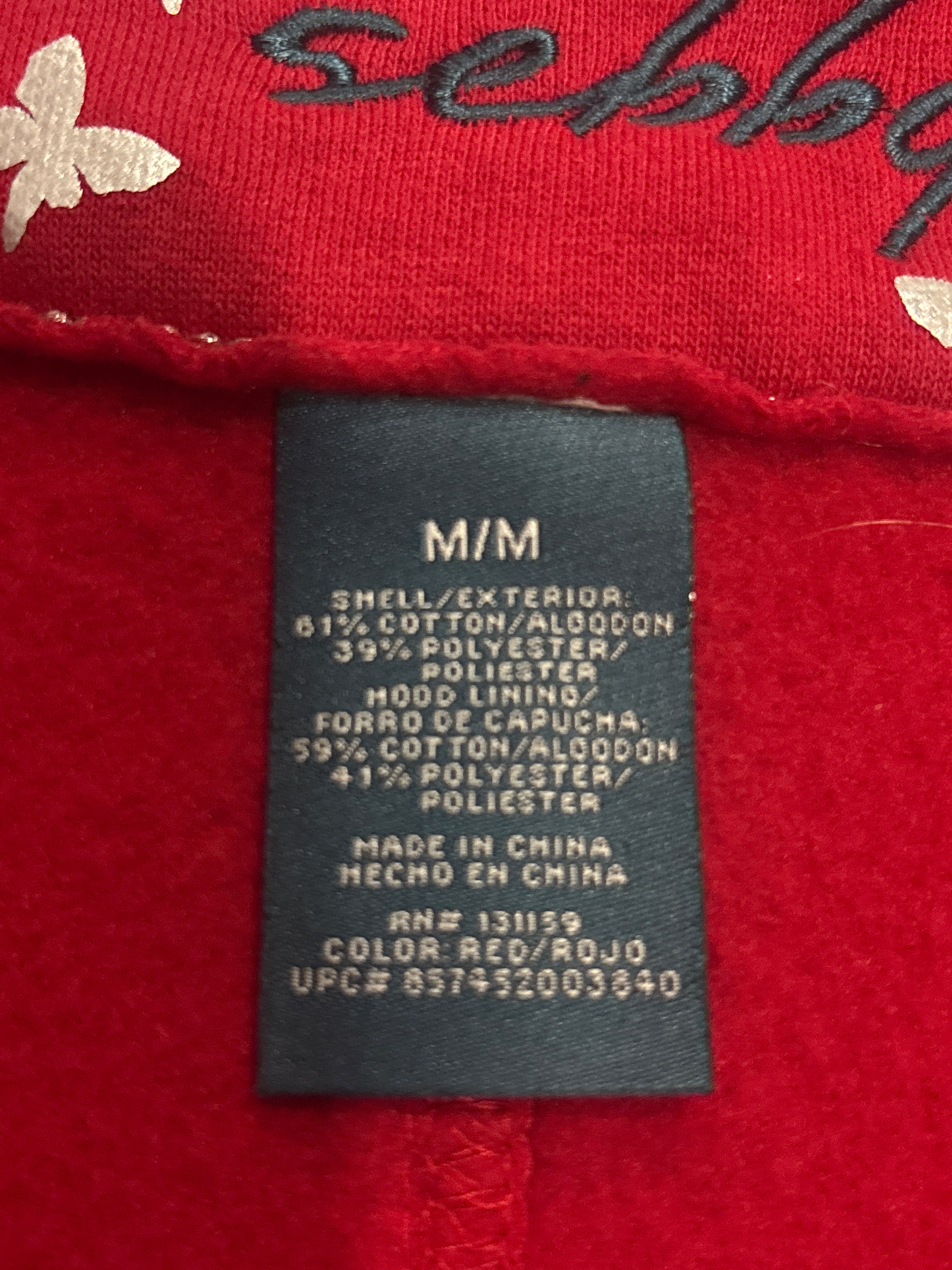 Sebby Collection Women’s Red Hooded Peacoat – Size Medium