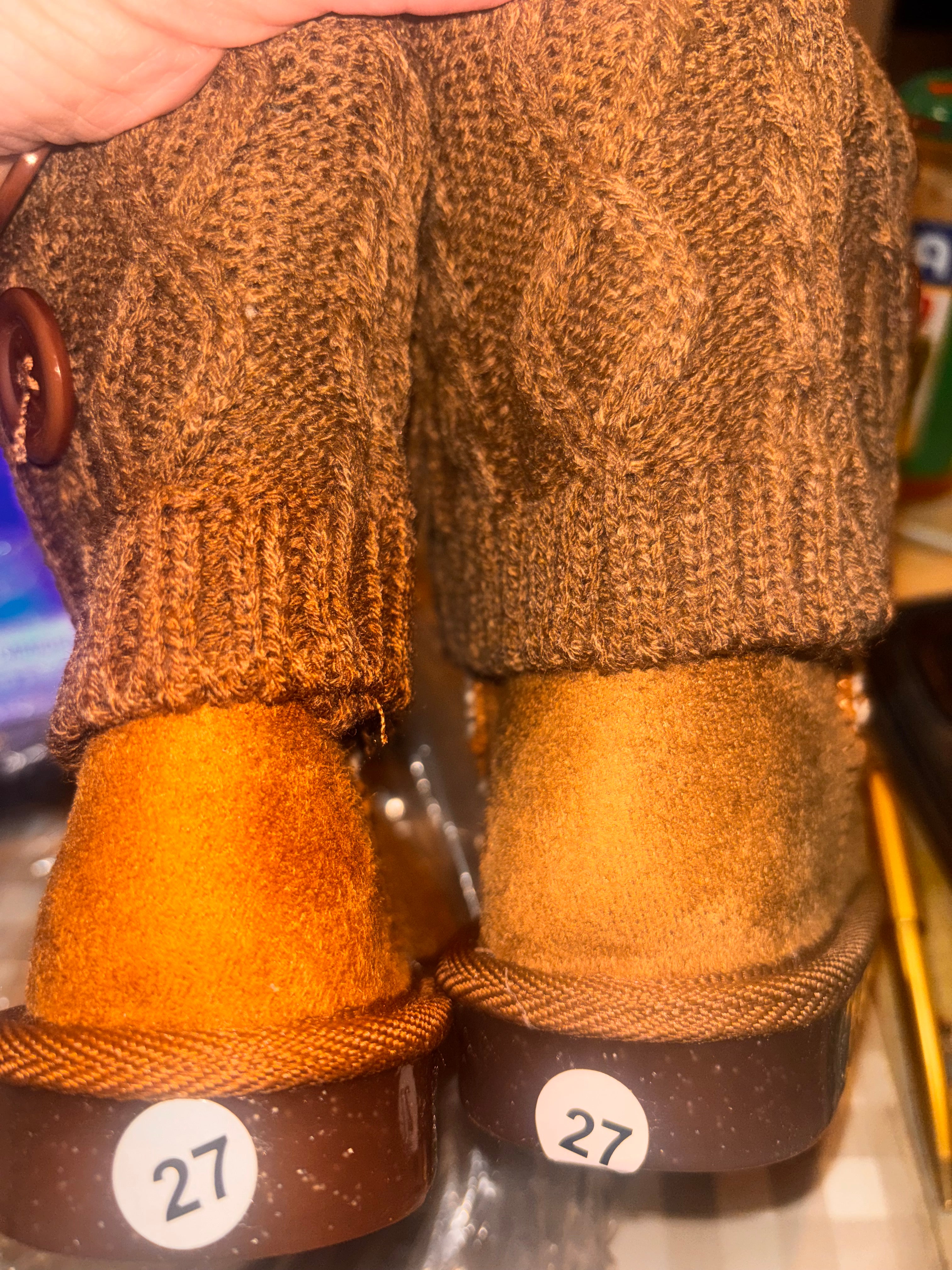 Toddler Faux Suede Winter Booties – EU 27 / US Toddler 10