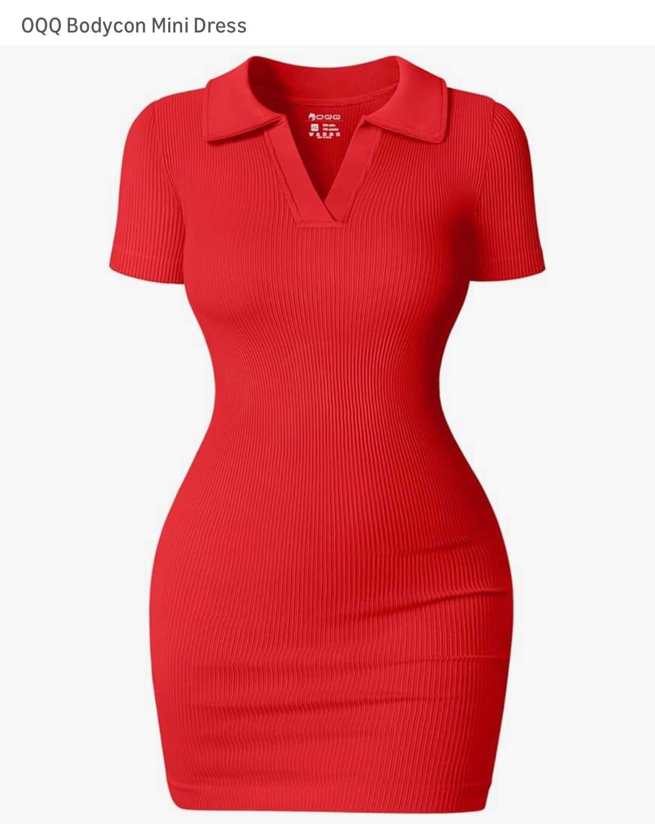 Sexy Ribbed Short Sleeve Mini  Dress (OQQ)