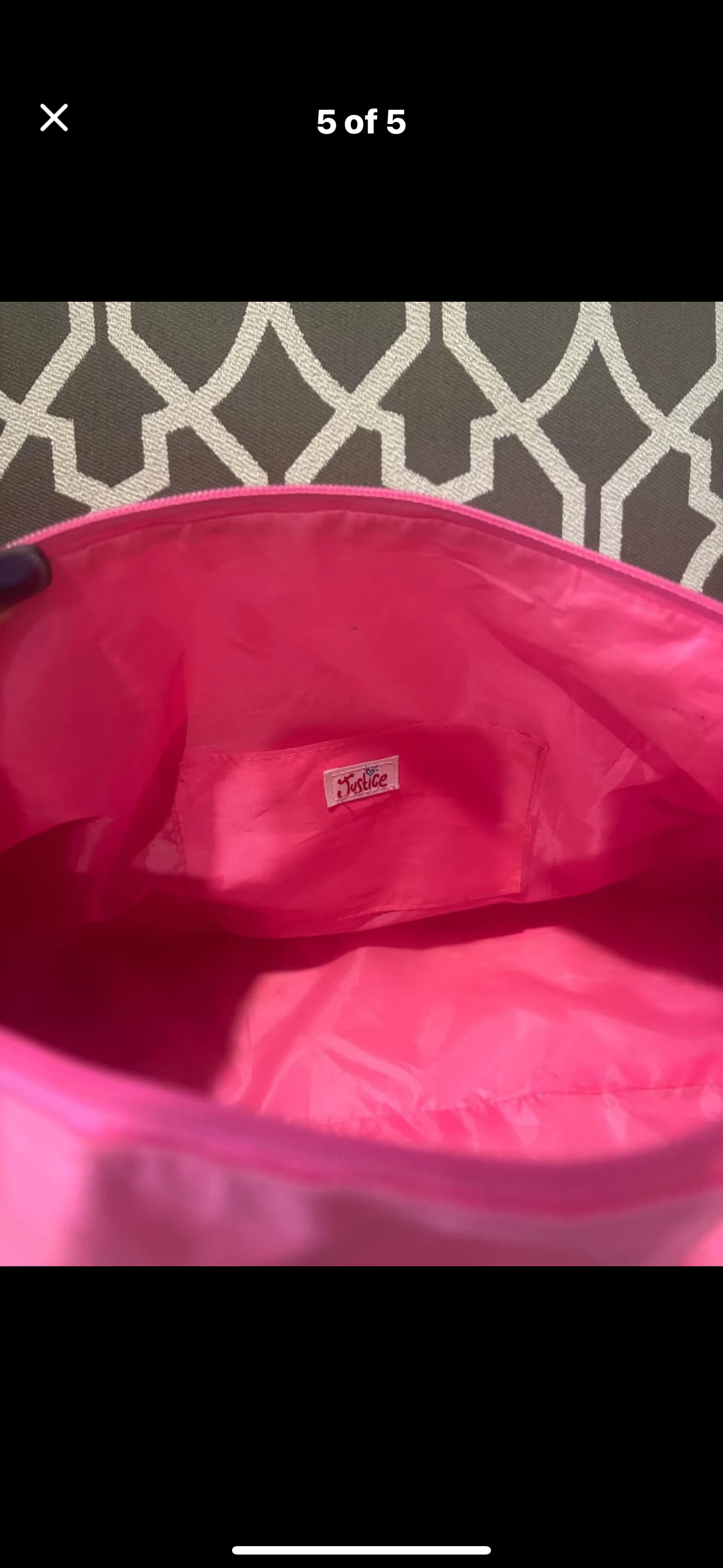 Justice “Dance” Duffel Bag — Pink & Purple