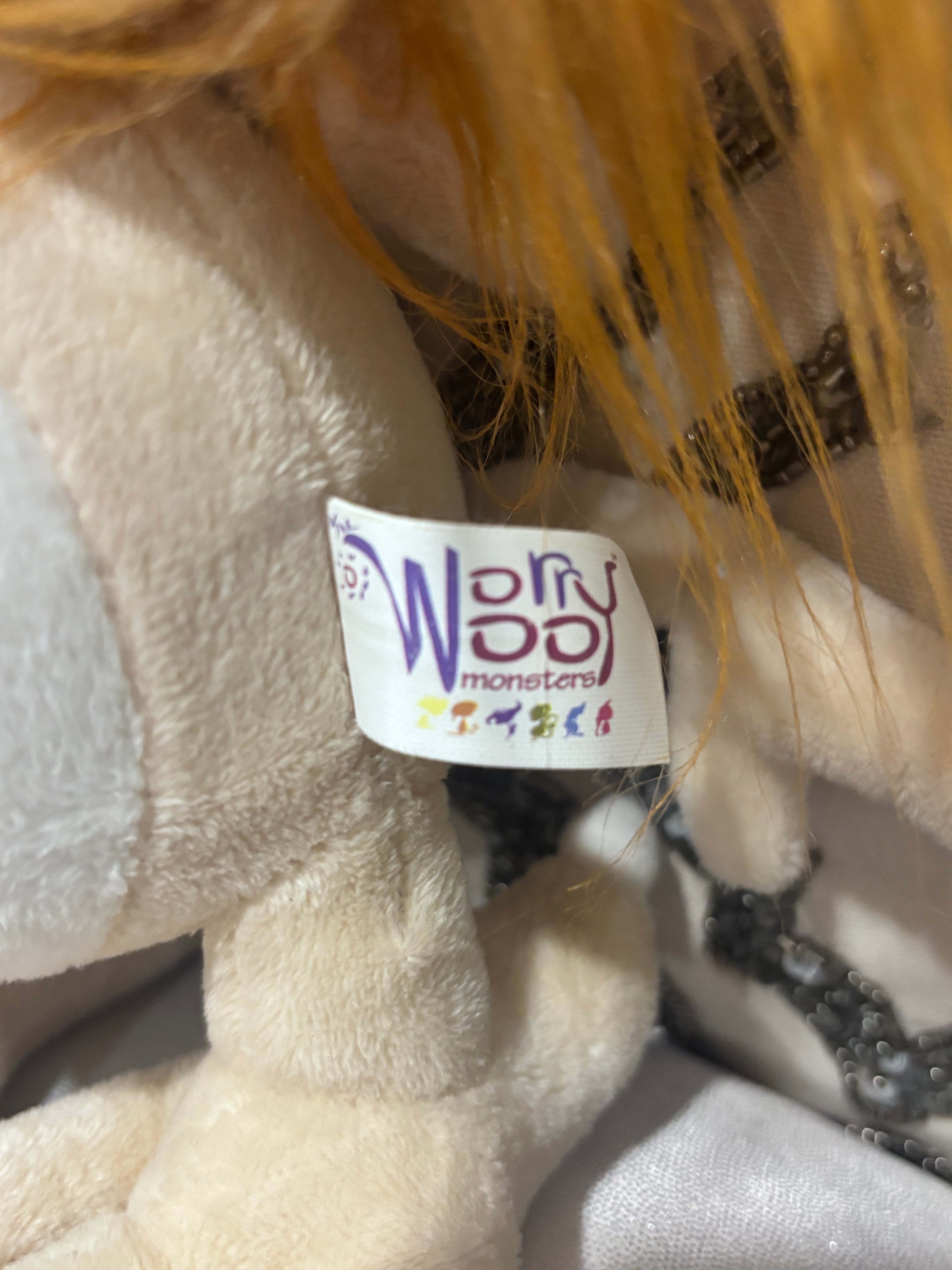 WorryWoo Monsters Plush – Fuddle the Monster of Confusion – Andi Green Emo