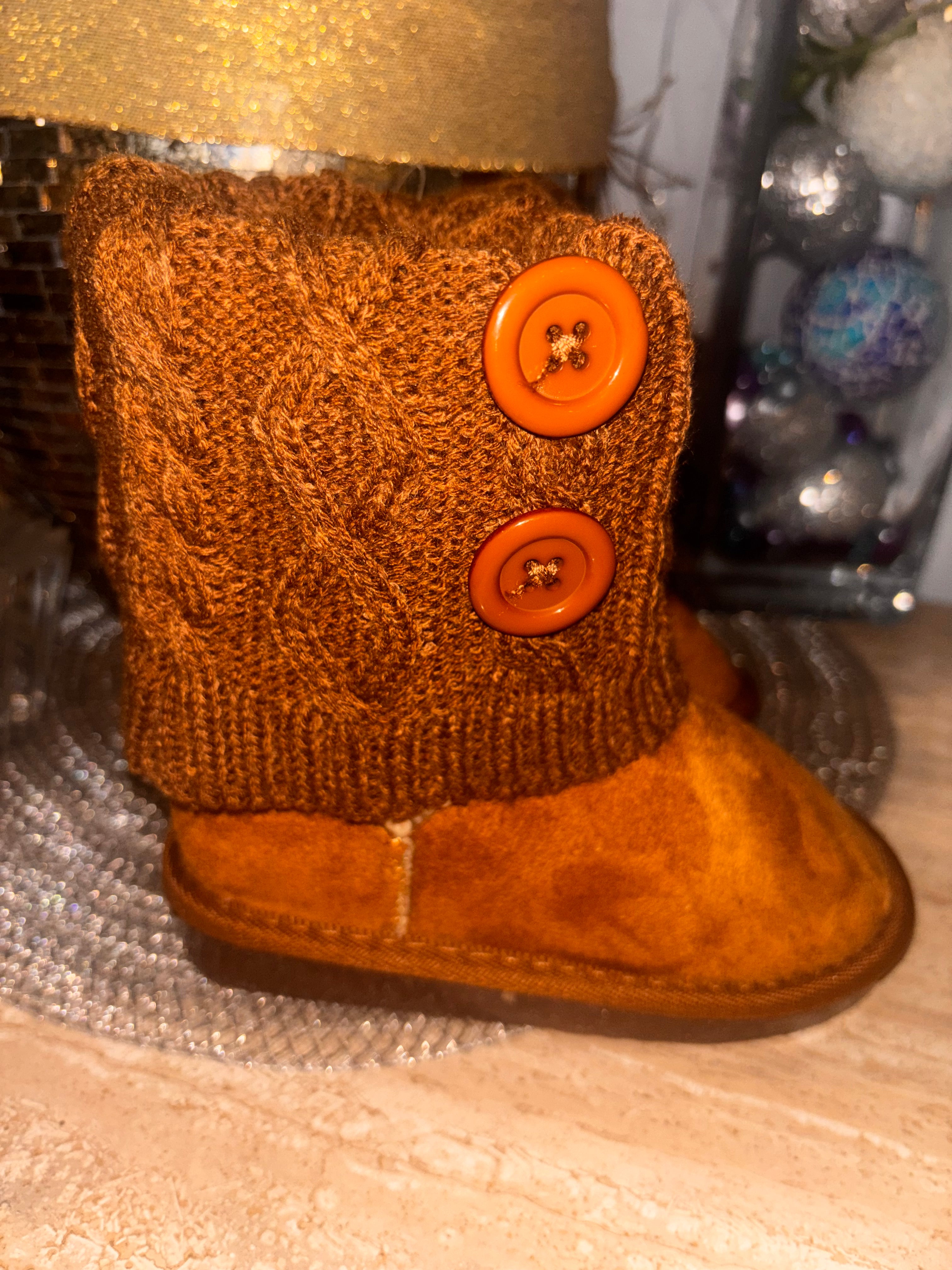 Toddler Faux Suede Winter Booties – EU 27 / US Toddler 10