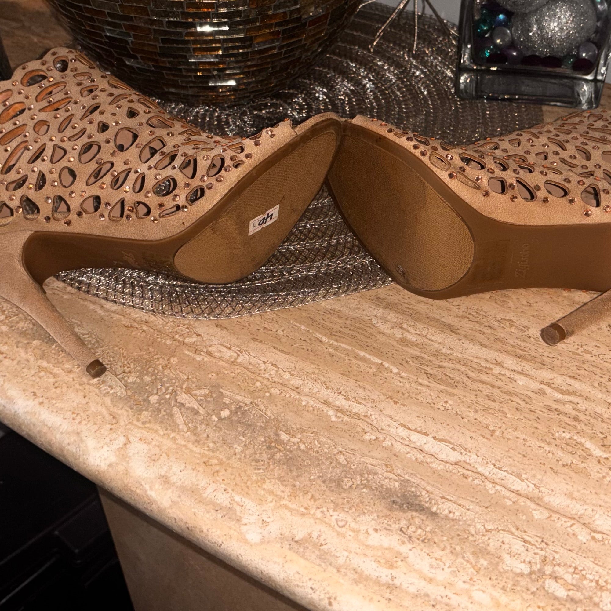 Ziggy Soho Rhinestone Cutout Heels – Size 8 Medium
