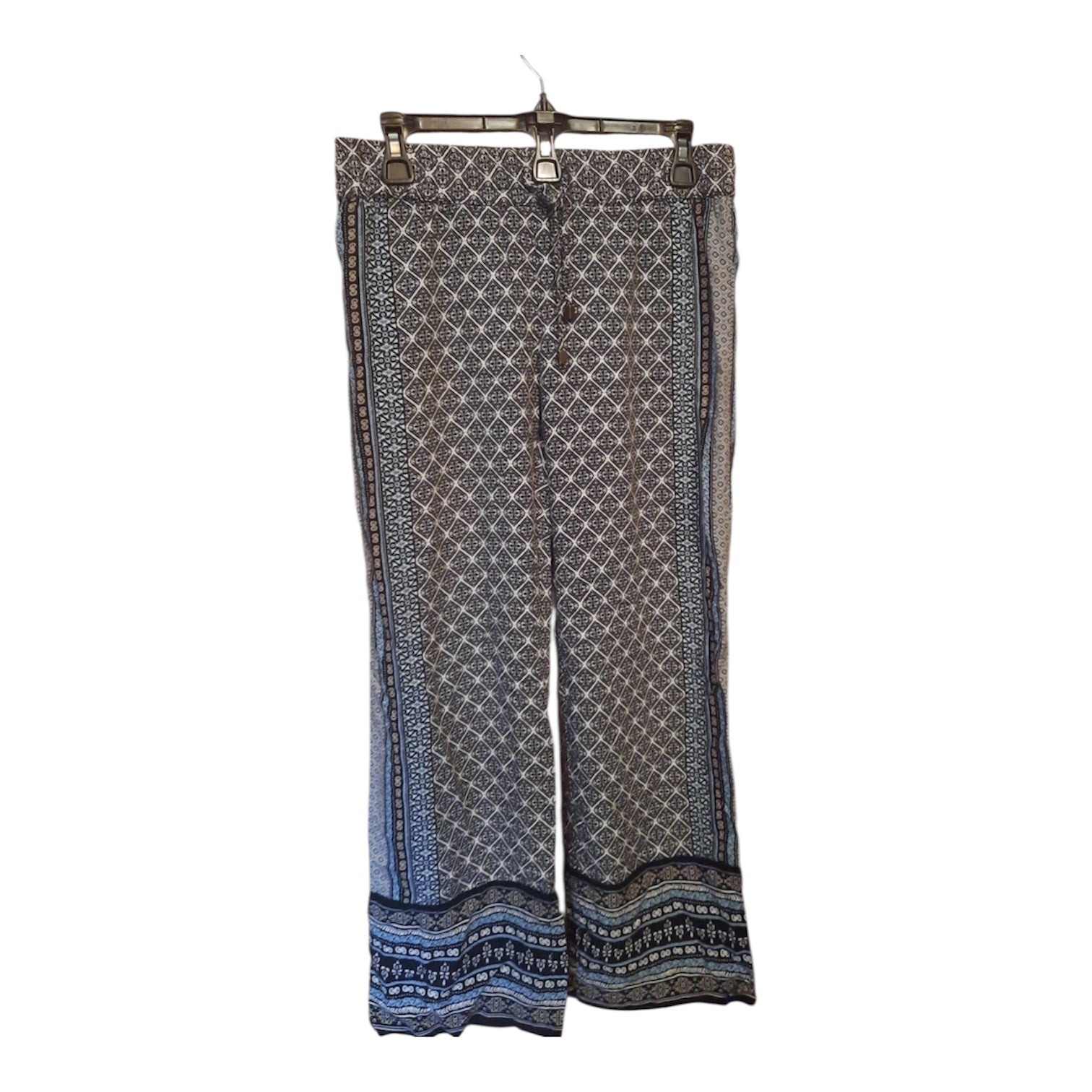 Anne Carson  Boho Printed Drawstring Pants – Women’s Medium