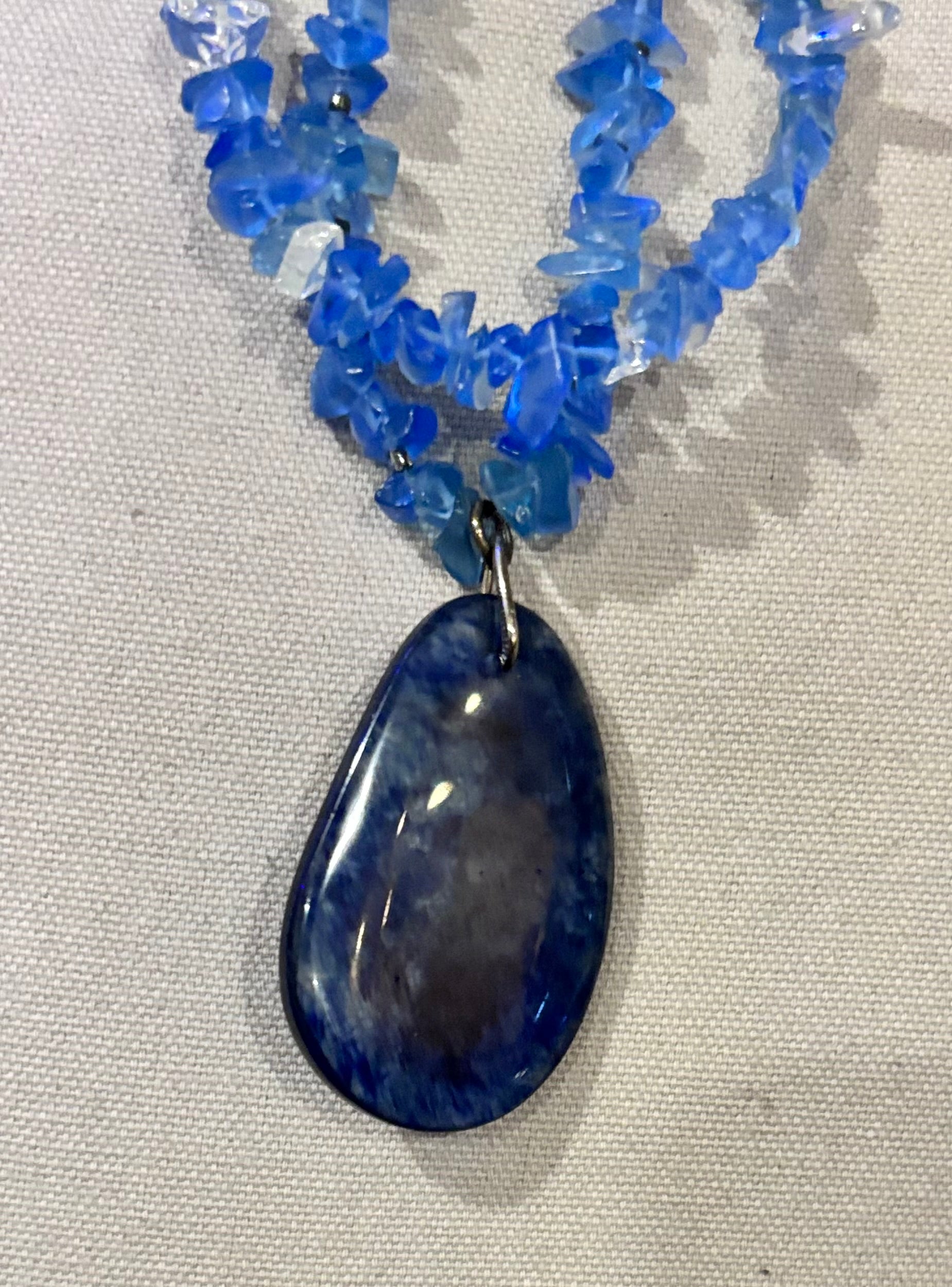 Blue Quartz Statement Necklace

Hand-Strung • One of a Kind