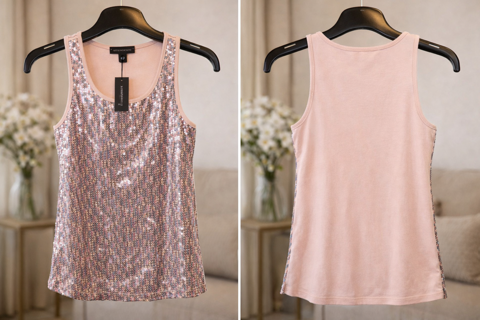 The Limited Sequin Tank Top – XS – New With Tags