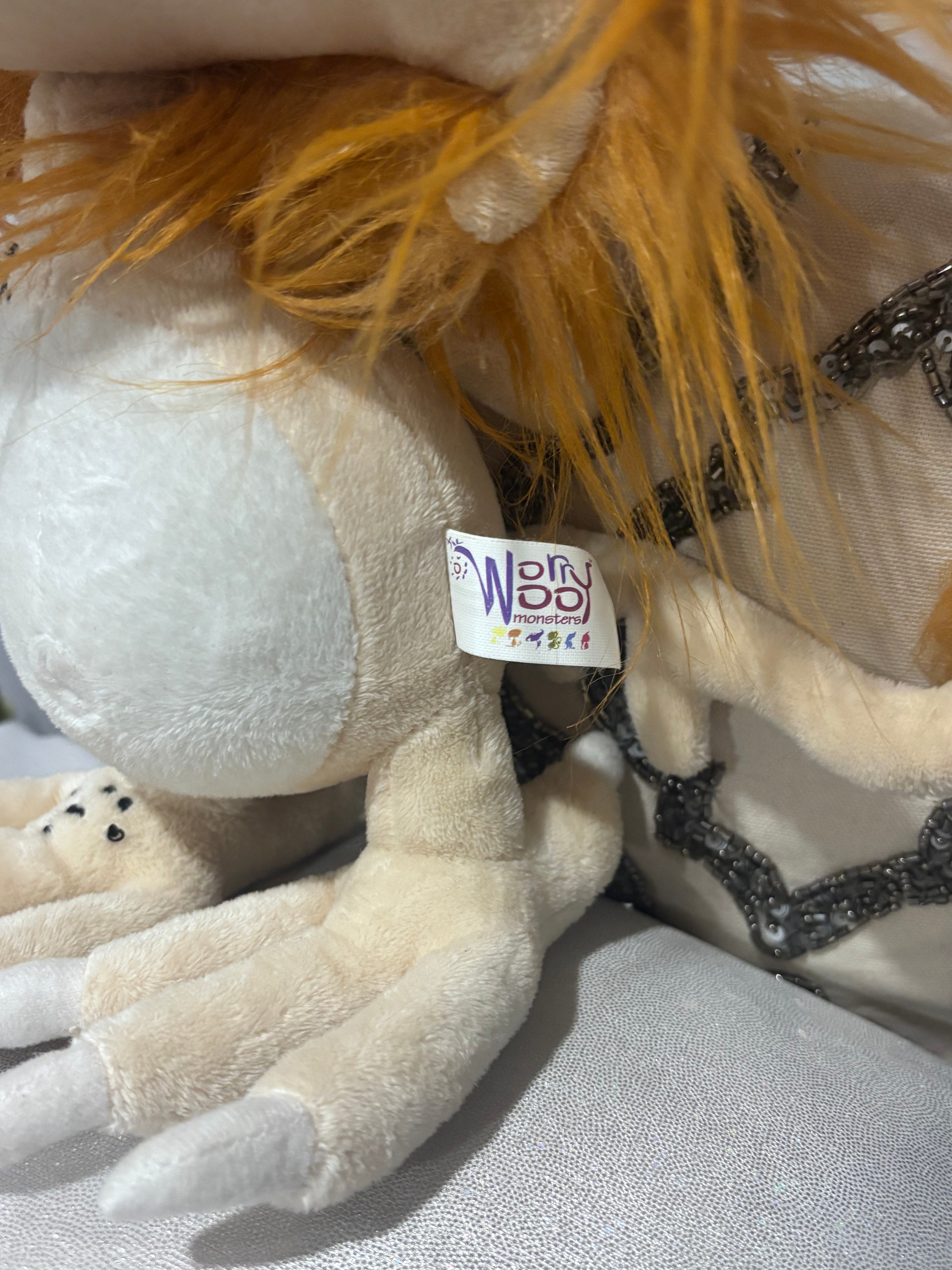 WorryWoo Monsters Plush – Fuddle the Monster of Confusion – Andi Green Emo