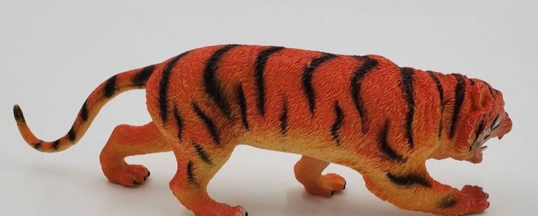 Realistic Toy Animal & Dinosaur Figurines – Tiger & Dinosaur Trio