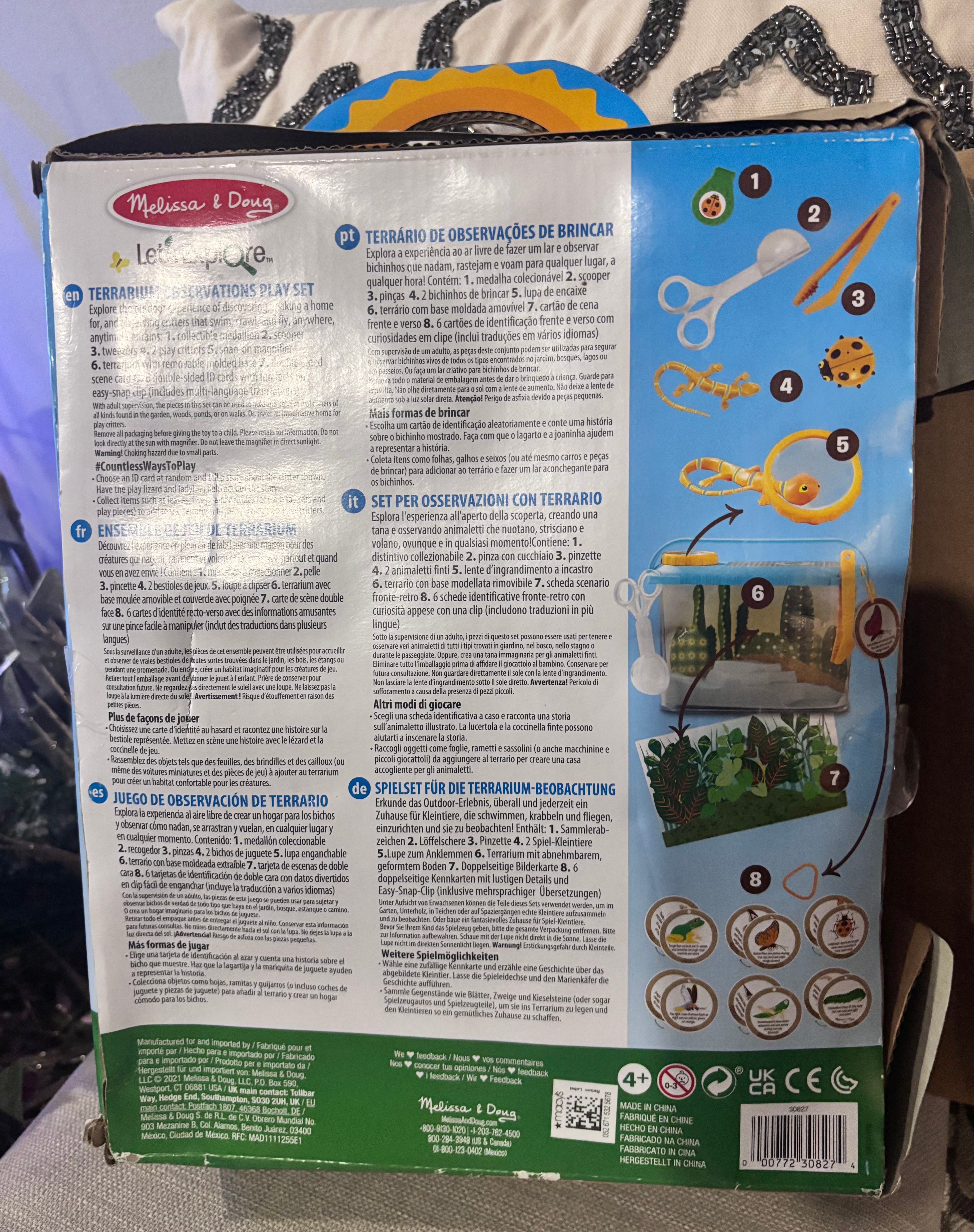 Melissa & Doug Let’s Explore Terrarium Observations Play Set – complete set