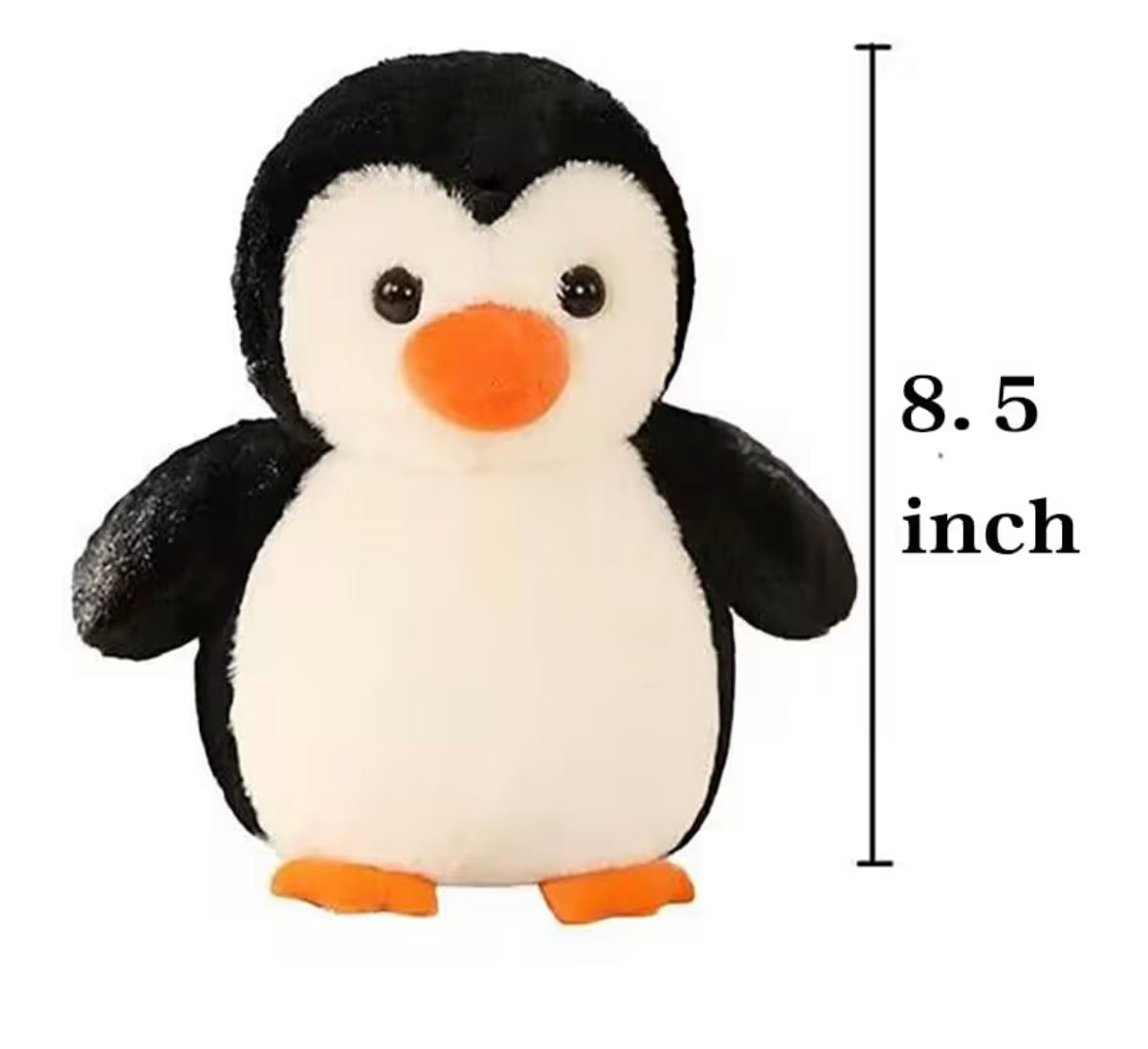 Cute Plush Penguin Stuffed Animal – Soft, Fluffy, 8.5 in Penguin Toy ex. Condition