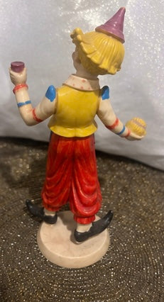VINTAGE ITALIAN HARLEQUIN JESTER & CLOWN FIGURINES – HAND PAINTED MADE IN ITALY