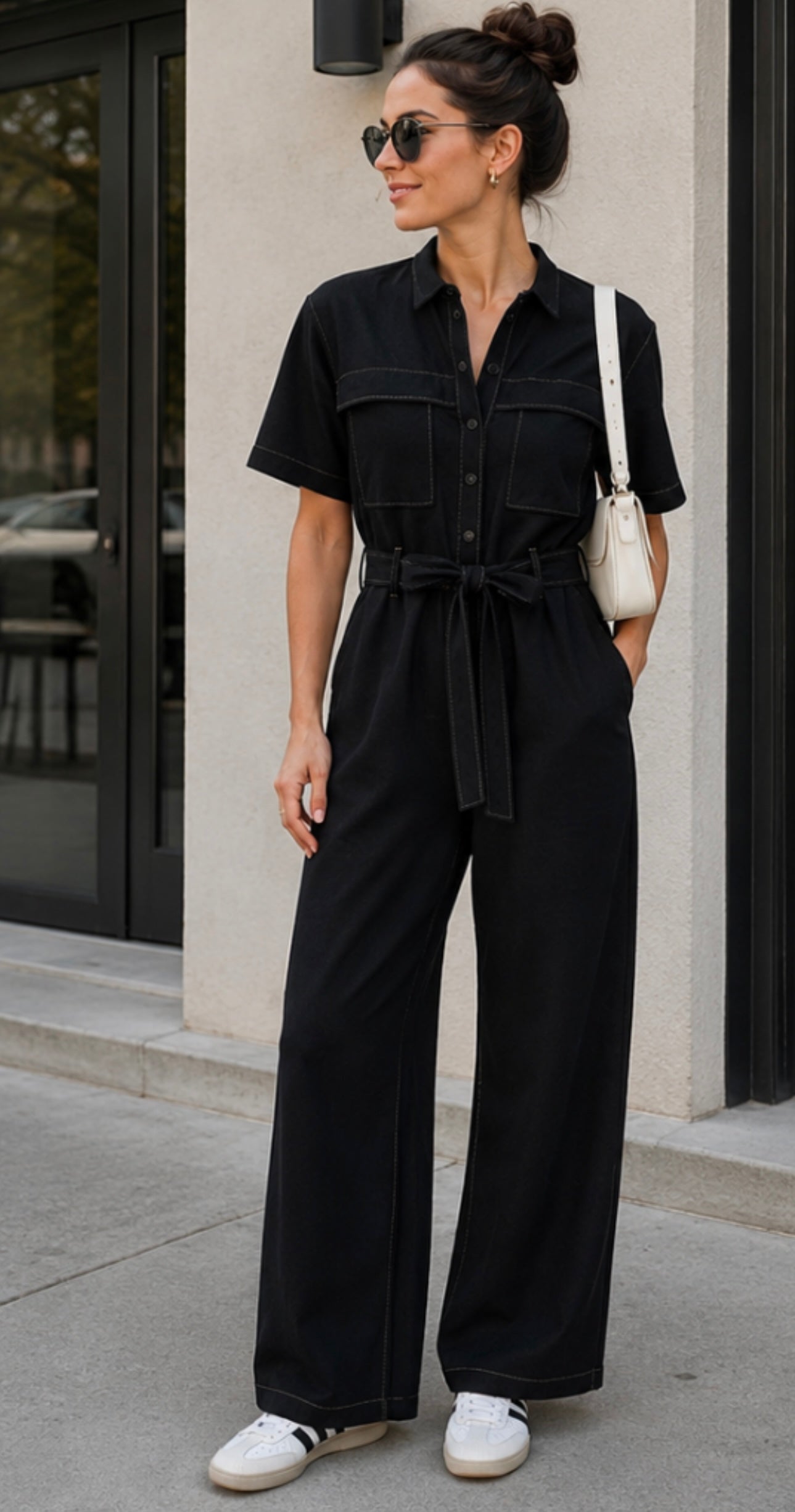 Other Stories Paris Atelier Utility Jumpsuit- size small