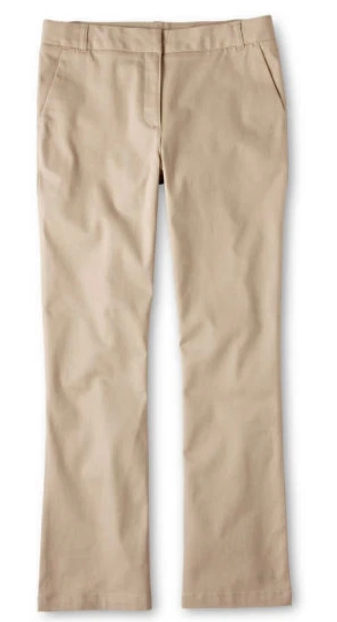 IZOD Approved Schoolwear Khaki Pants – Size 7 Regular Stretch Skinny Fit New
