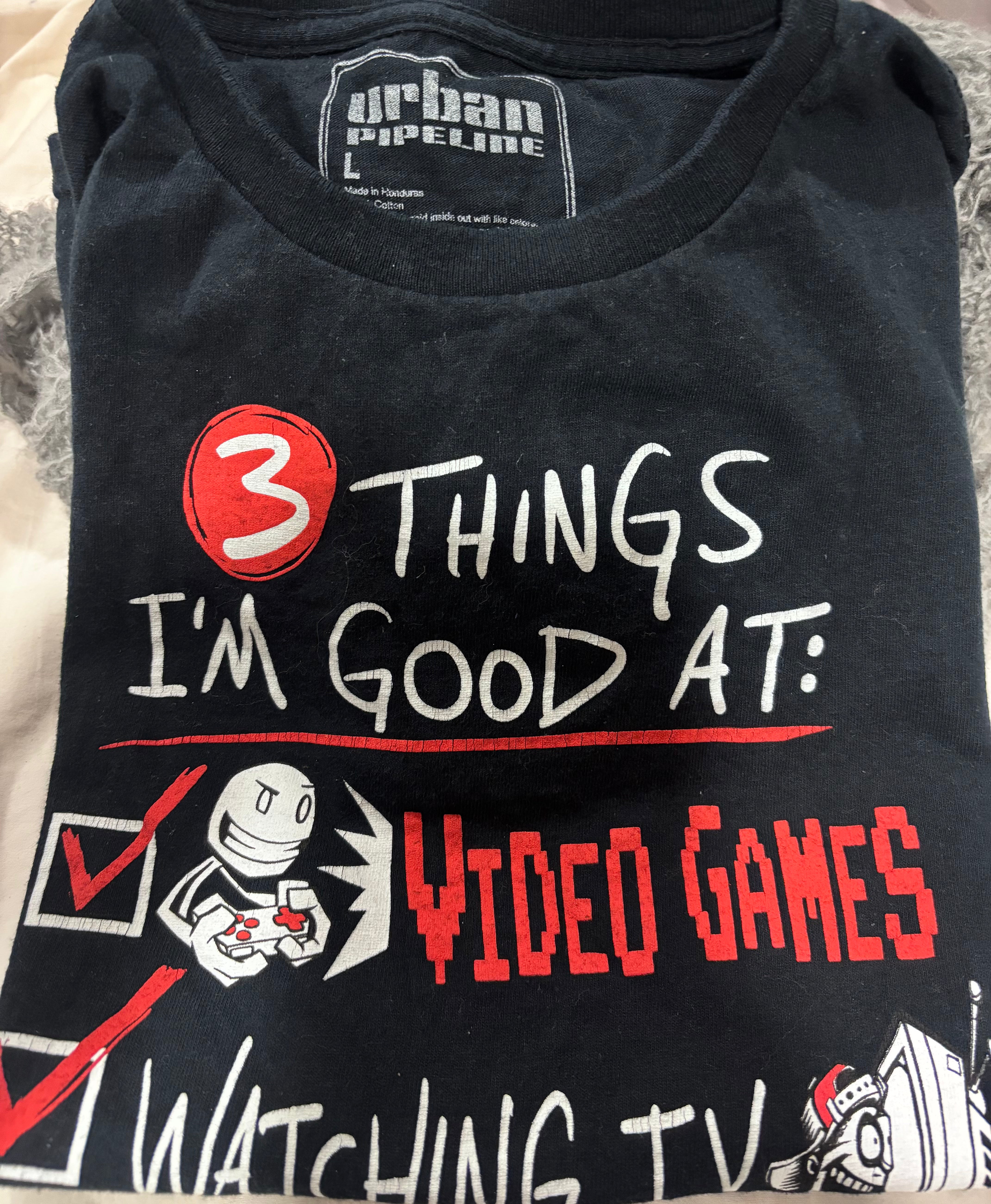 Boys Graphic Gamer T-Shirt – Size Large – Urban Pipeline – Great Condition