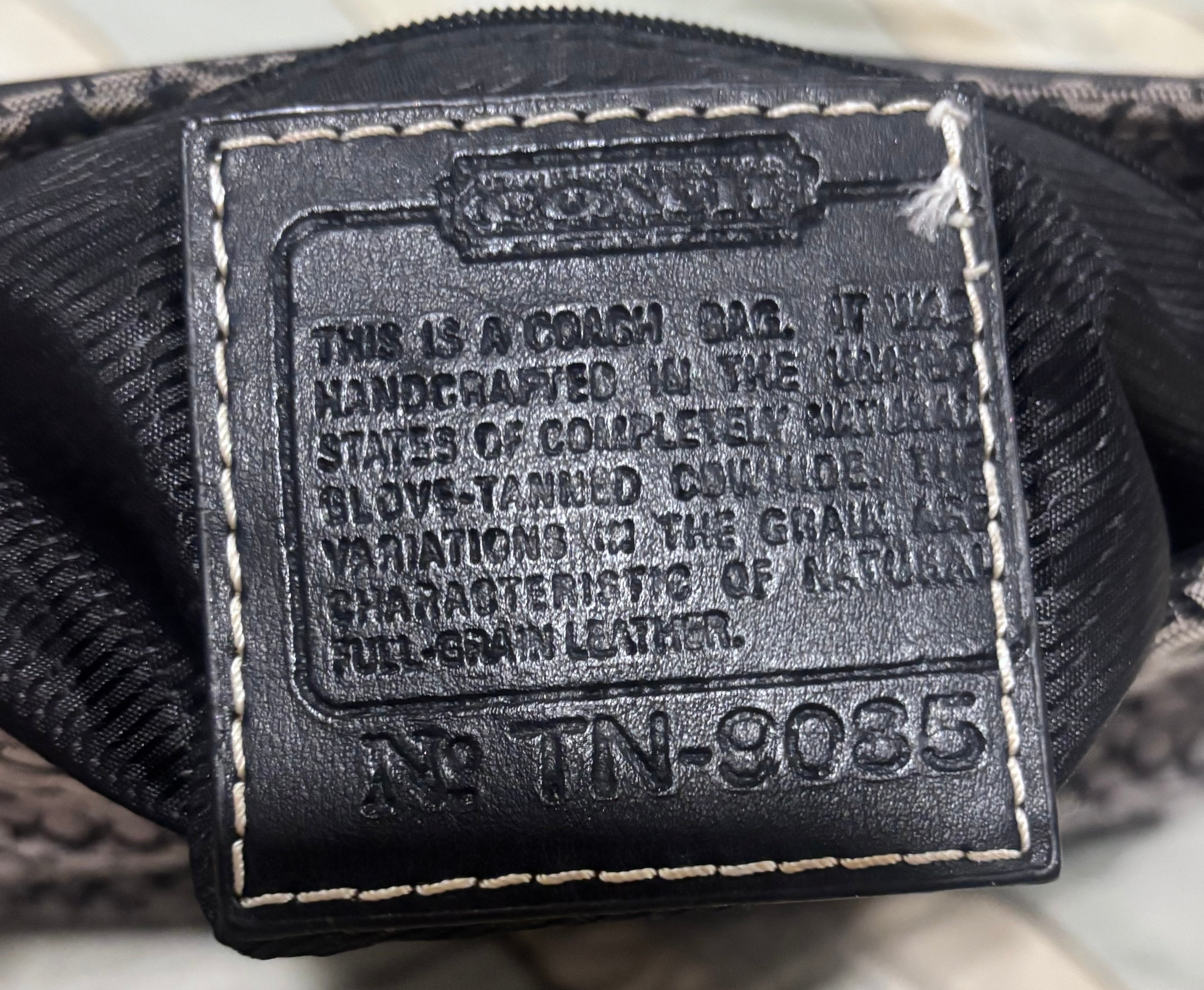 Vintage Coach Signature Jacquard Crossbody Bag