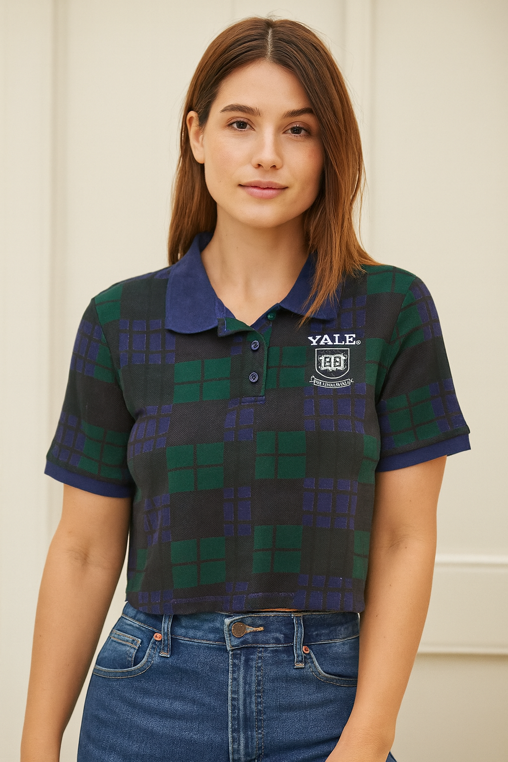 Really Cute Yale University Cropped Top Polo