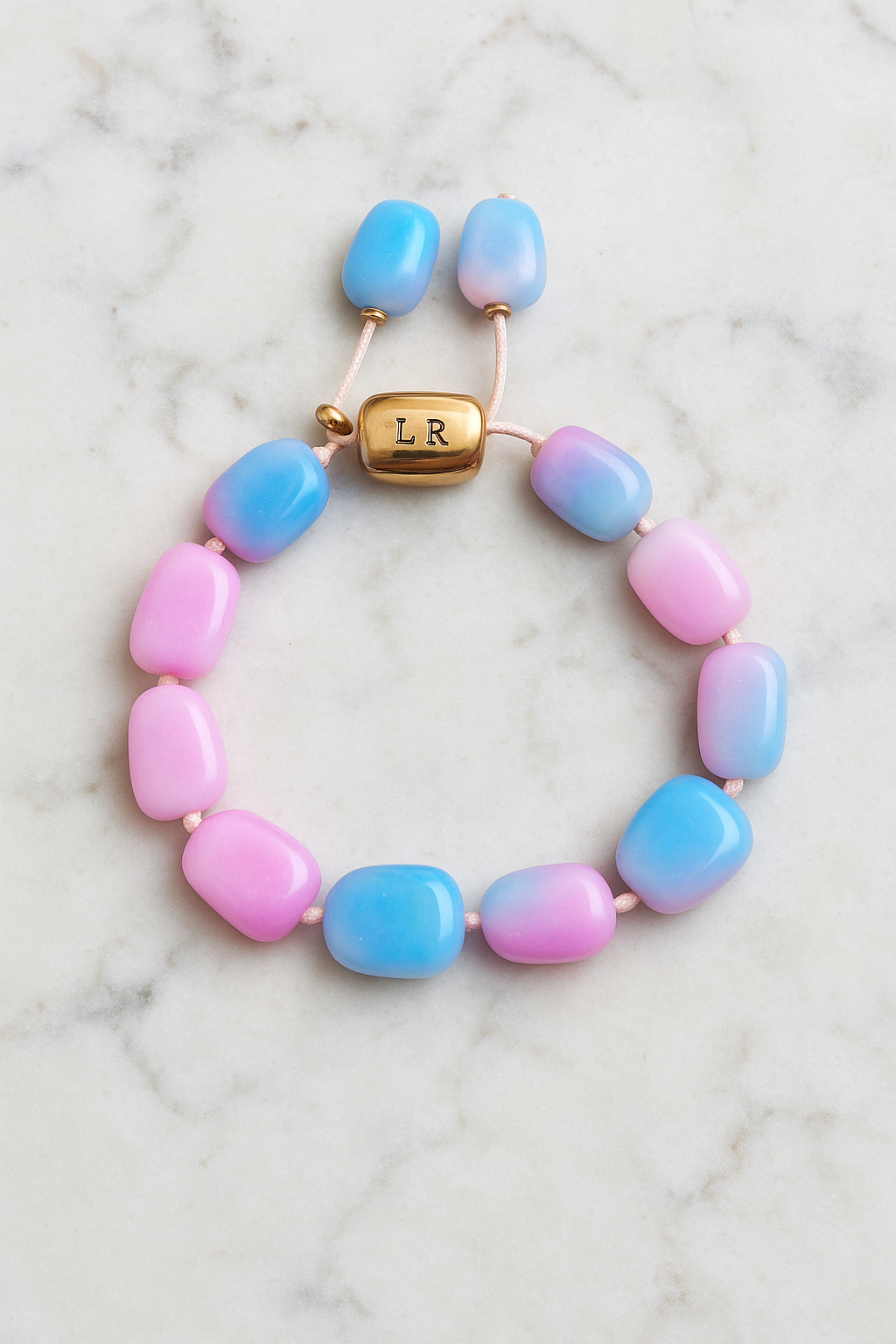Lola Rose London Semi-Precious Adjustable Bracelet – Signed LR Toggle Bracelet