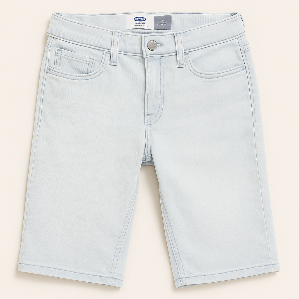 Old Navy Boys Stretch Denim Shorts Size 14 Regular – Light Wash Jeans Style”