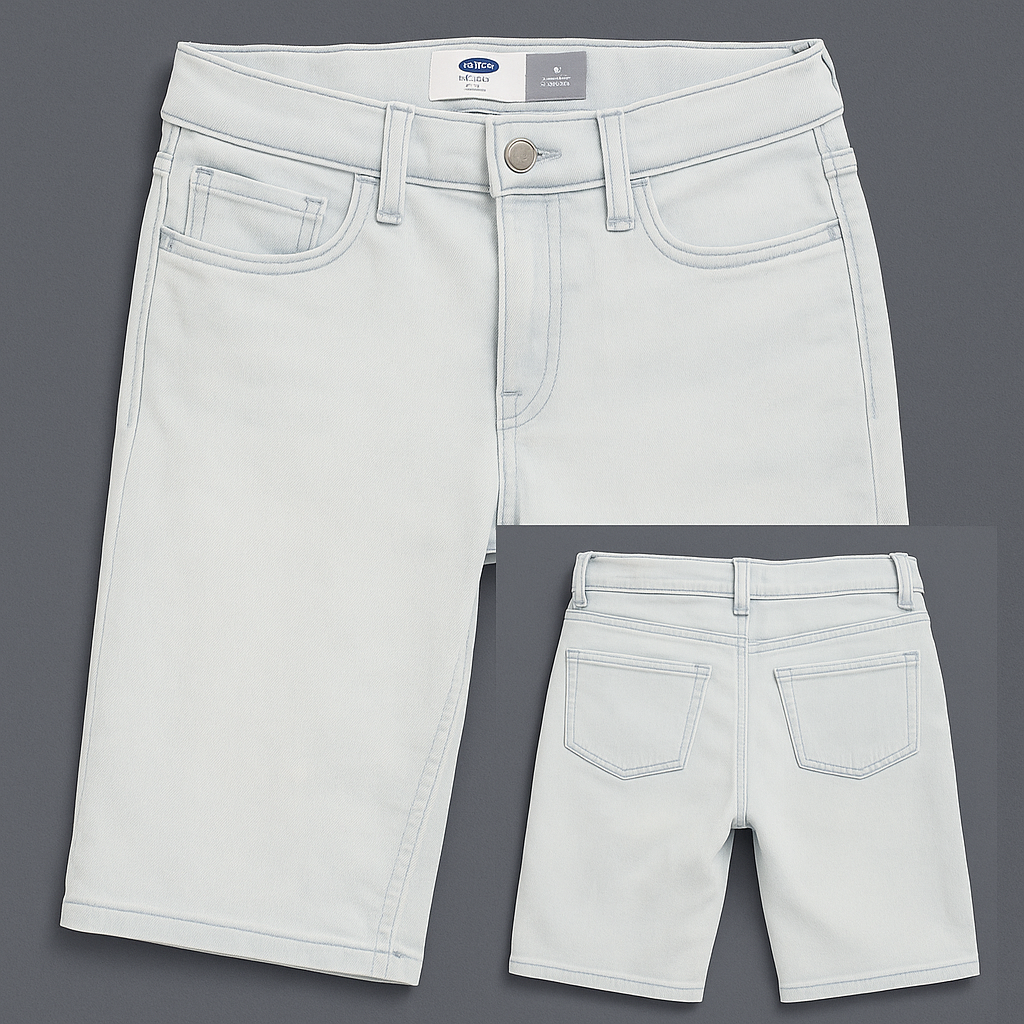 Old Navy Boys Stretch Denim Shorts Size 14 Regular – Light Wash Jeans Style”