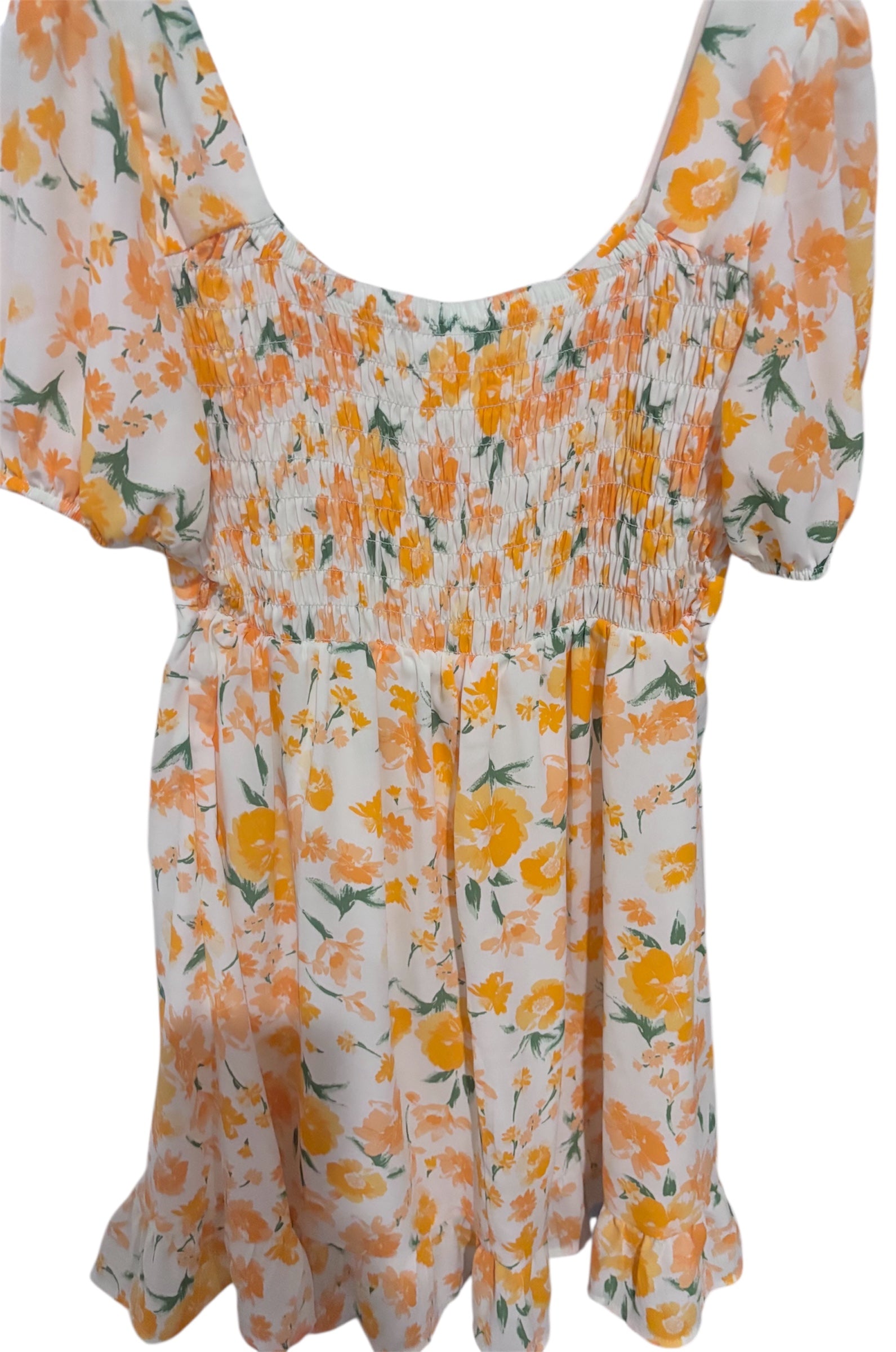 Sienna Sky Floral Off-Shoulder Tie Front Dress – Size Small